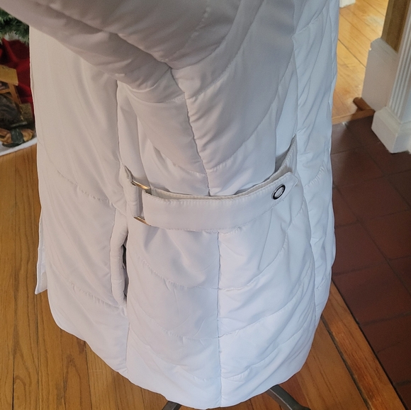 FREE TECH White Puffer Hooded Jacket Size 2X 18W/20W - Picture 7 of 14
